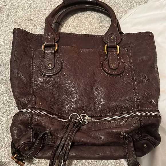 Chloe large paddington hobo bag in dark brown leather. Gorgeous - Picture 2 of 7